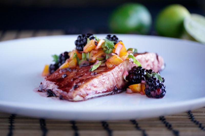 Blackberry Seared Salmon Recipe